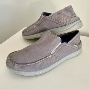 CROCS Men's Gray Slip-Ons